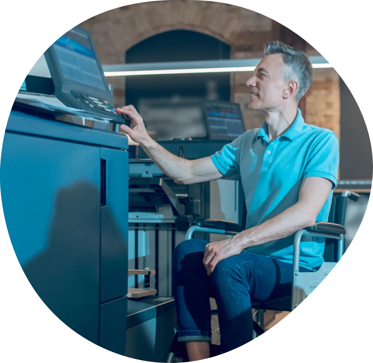 Participant learning daily life skills with support from Hive Care.